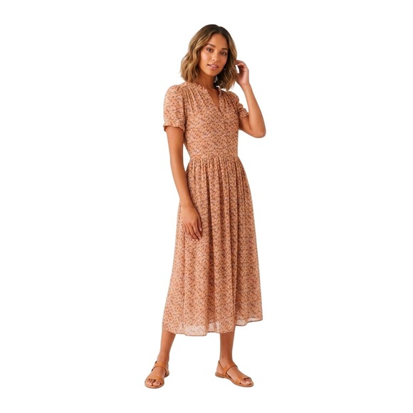Samsøe Samsøe Dresses & Skirts - Samsøe Samsøe Rosella Dress AOP 9695 Blossom Floral‎ Midi Button Front XS
